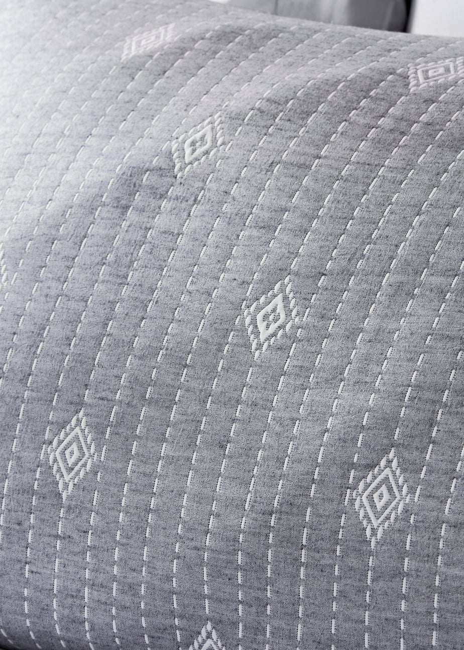 Blue Tile Stitch Duvet