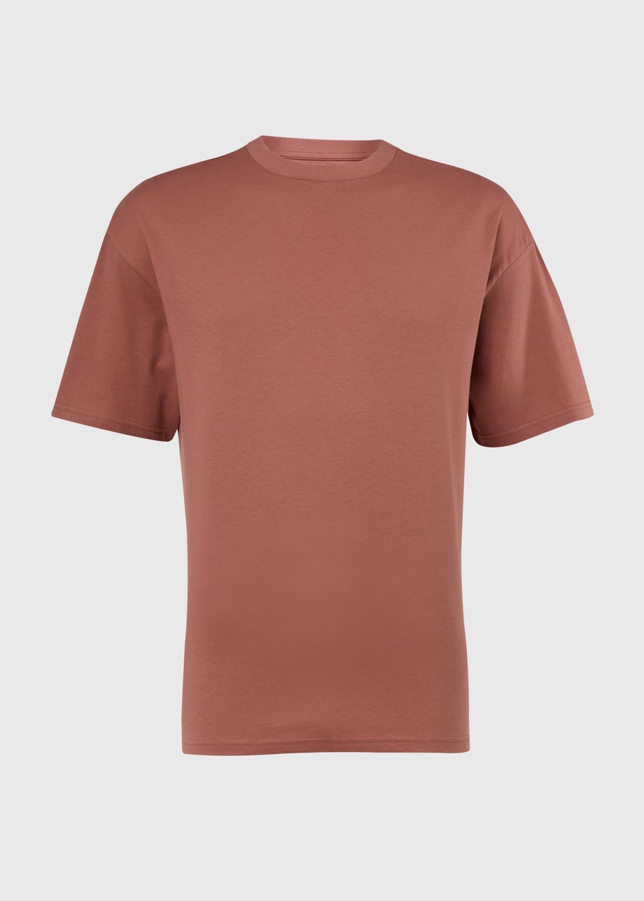 Dutsy Pink Burlwood Oversized T-Shirt