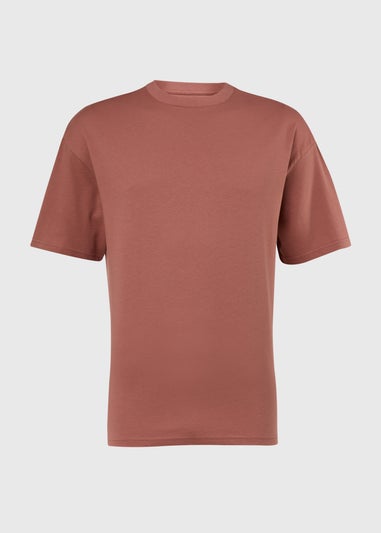 Dutsy Pink Burlwood Oversized T-Shirt