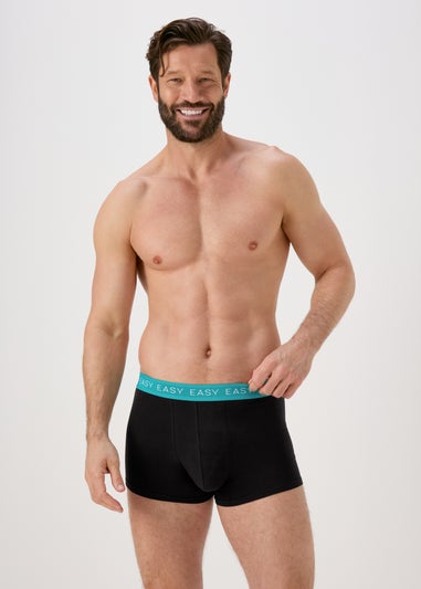 5PK Hipster Bright Waistband Black