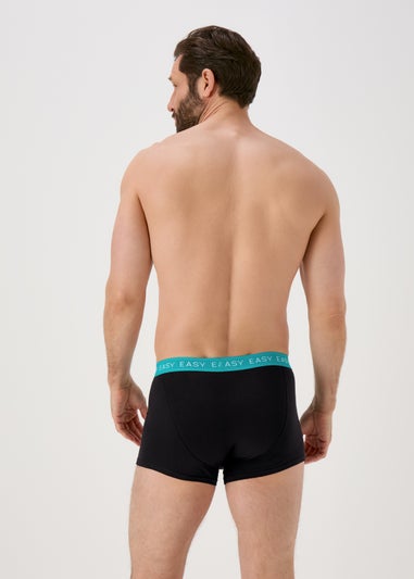 5PK Hipster Bright Waistband Black