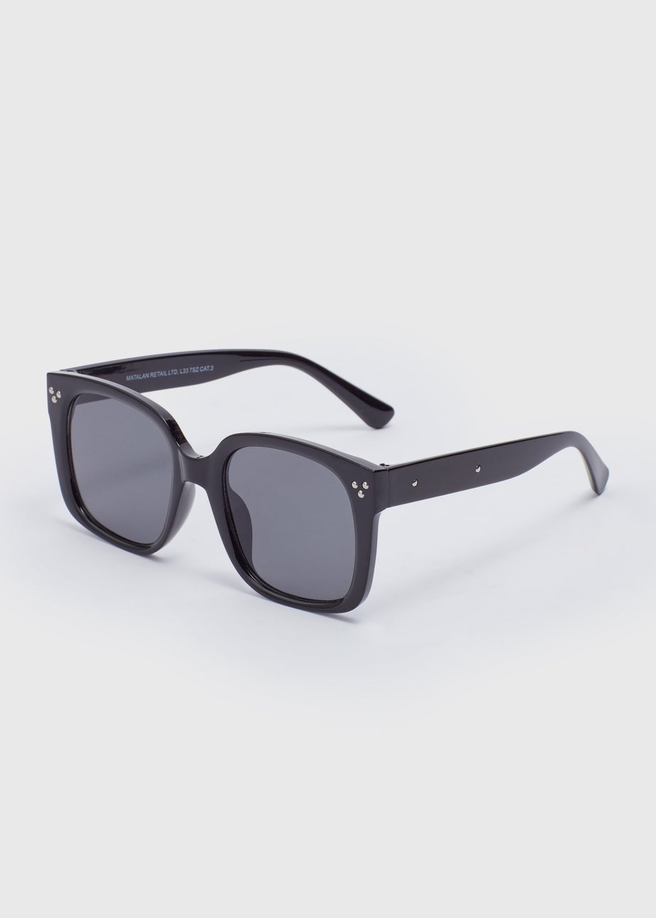 Black Oversized Nomad Sunglasses