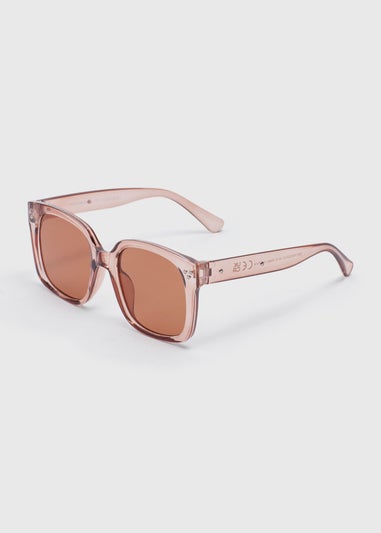 Nude Oversized Nomad Sunglasses