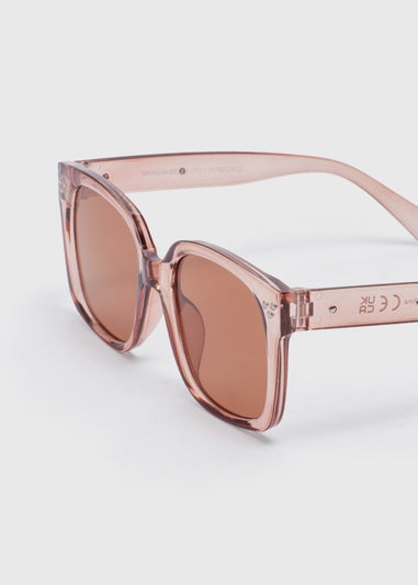 Nude Oversized Nomad Sunglasses