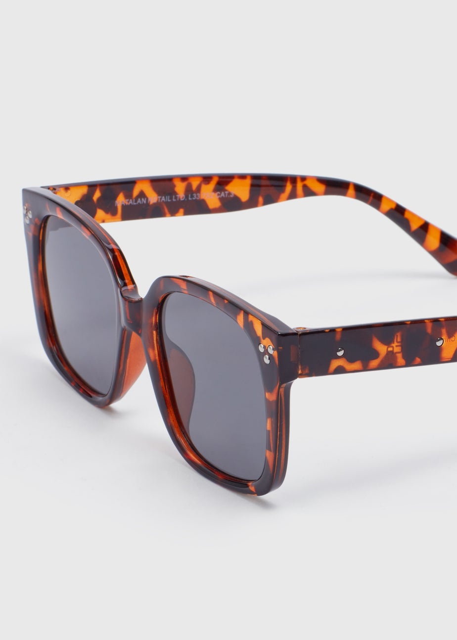 Tortoise Shell Oversized Nomad Sunglasses