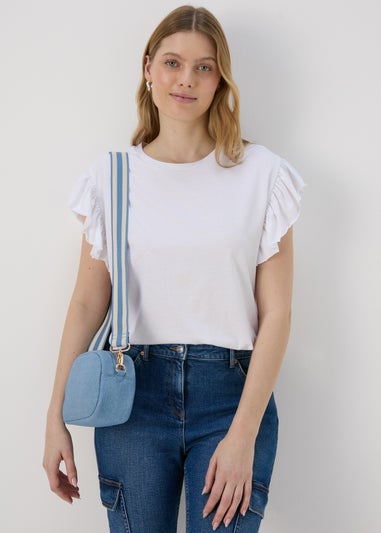 Denim Crossbody Camera Bag