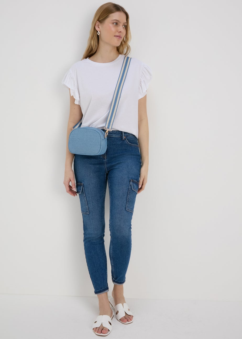 Denim Crossbody Camera Bag