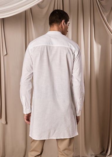 White Eid Kurta Shirt