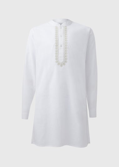 White Eid Kurta Shirt