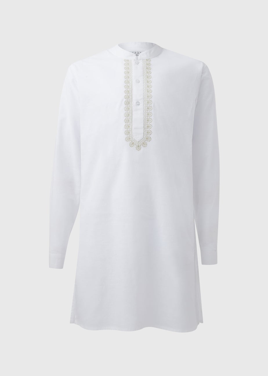 White Eid Kurta Shirt