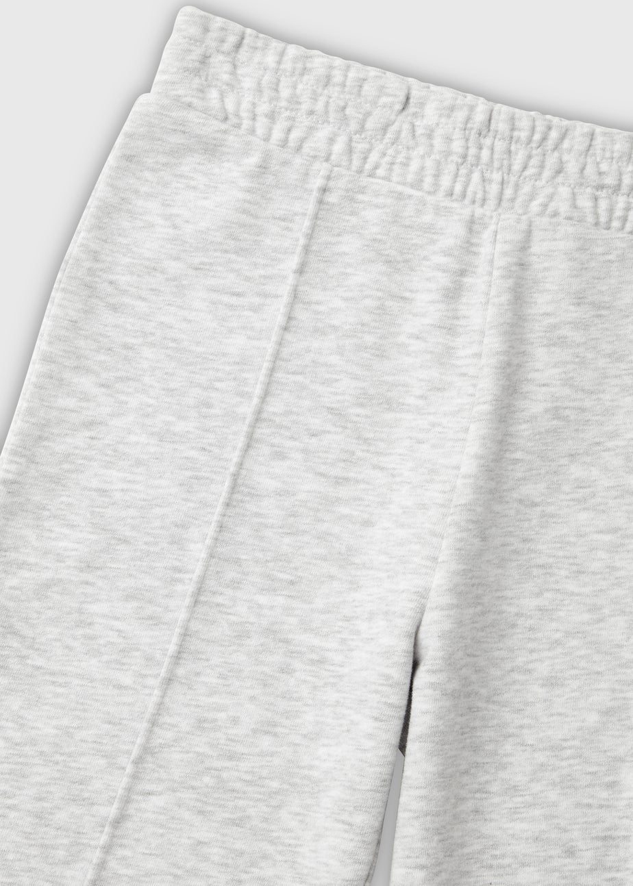 Girls Grey Marl Wide Leg Joggers (7-15yrs)