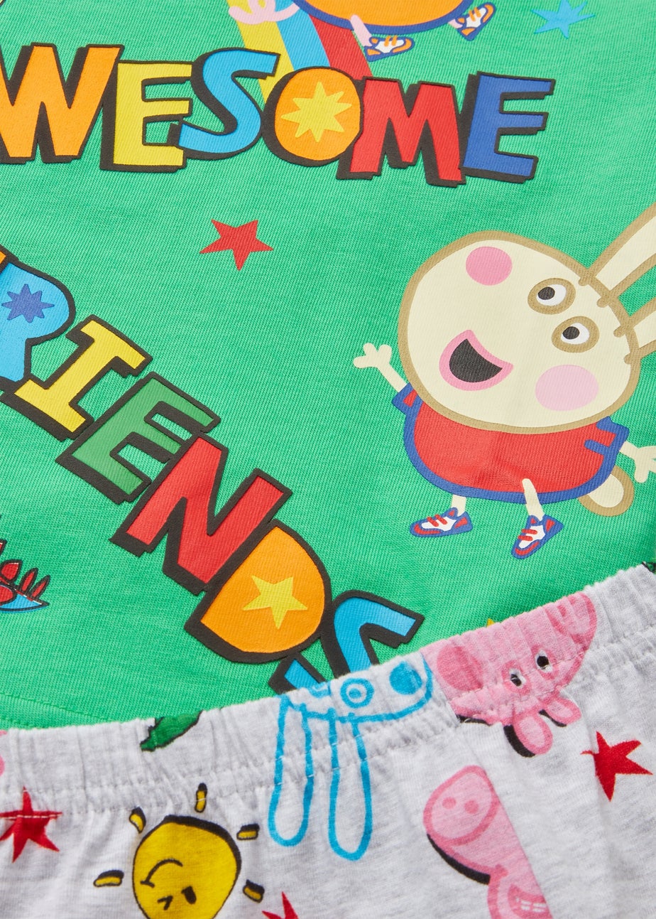 Peppa Pig Kids Green Awesome Friends Pyjama Set (1-6yrs)