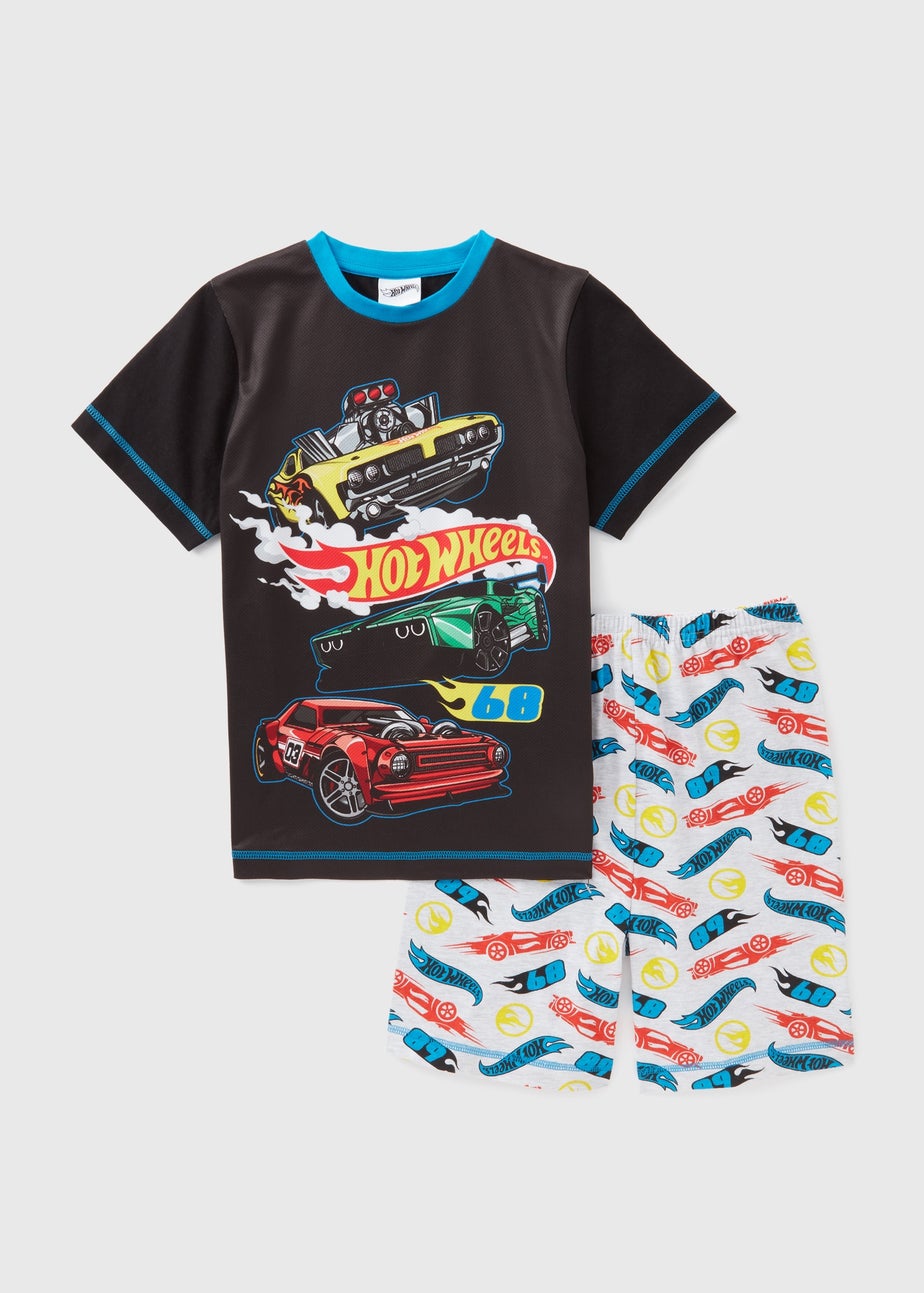 Hot Wheels Boys Black Shortie Set (5-12yrs)