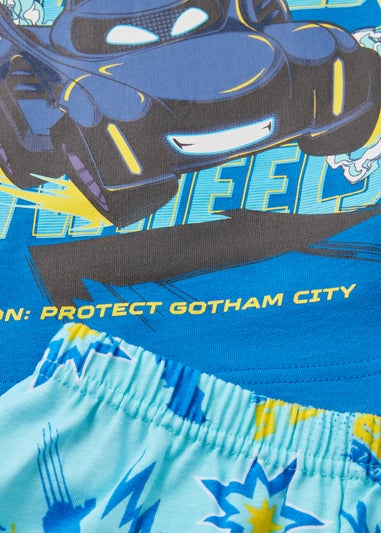 DC Comics Boys Blue Bat Wheels Shortie Set (18mths-8yrs)