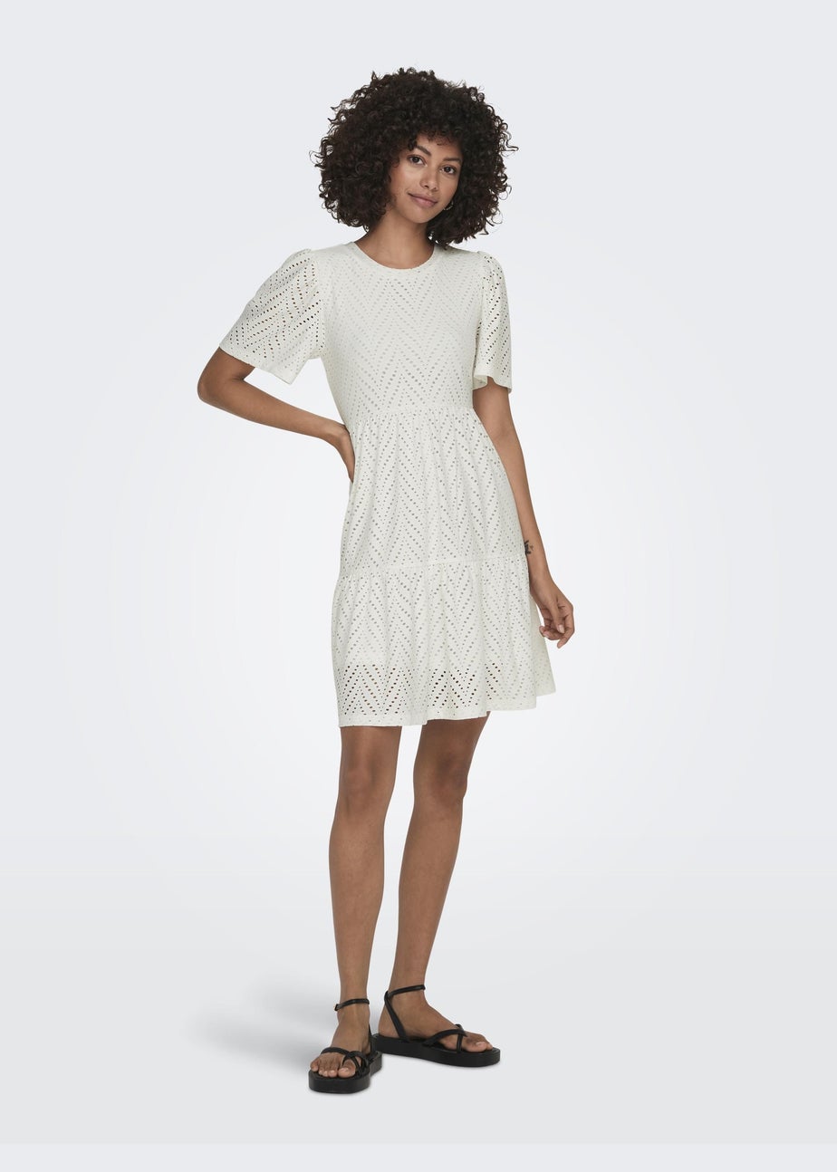 JDY White Carla Cathinka Dress