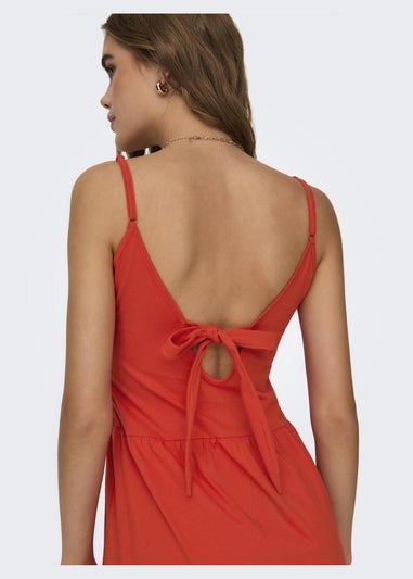 JDY Red Tie Swing Dress