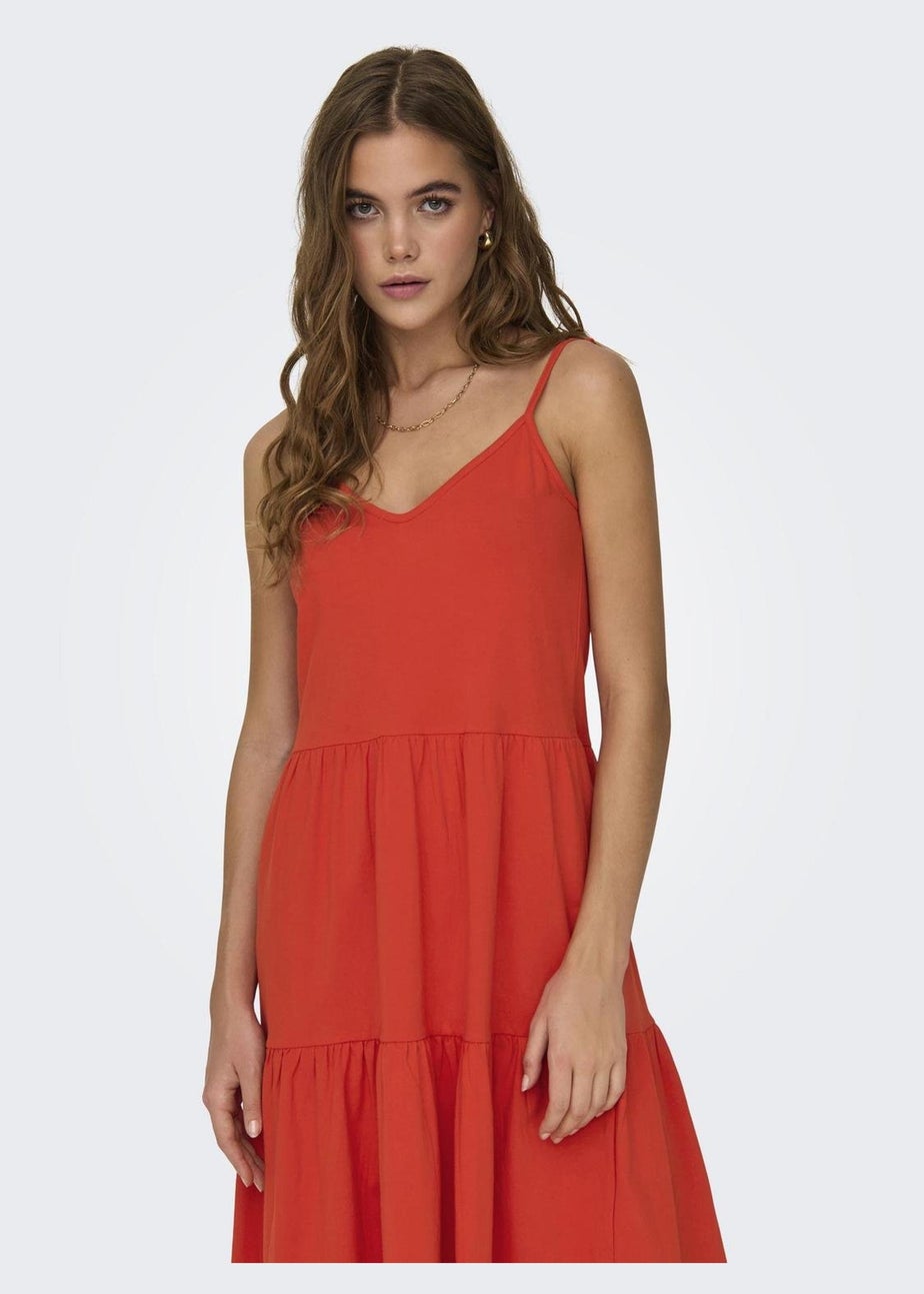JDY Red Tie Swing Dress