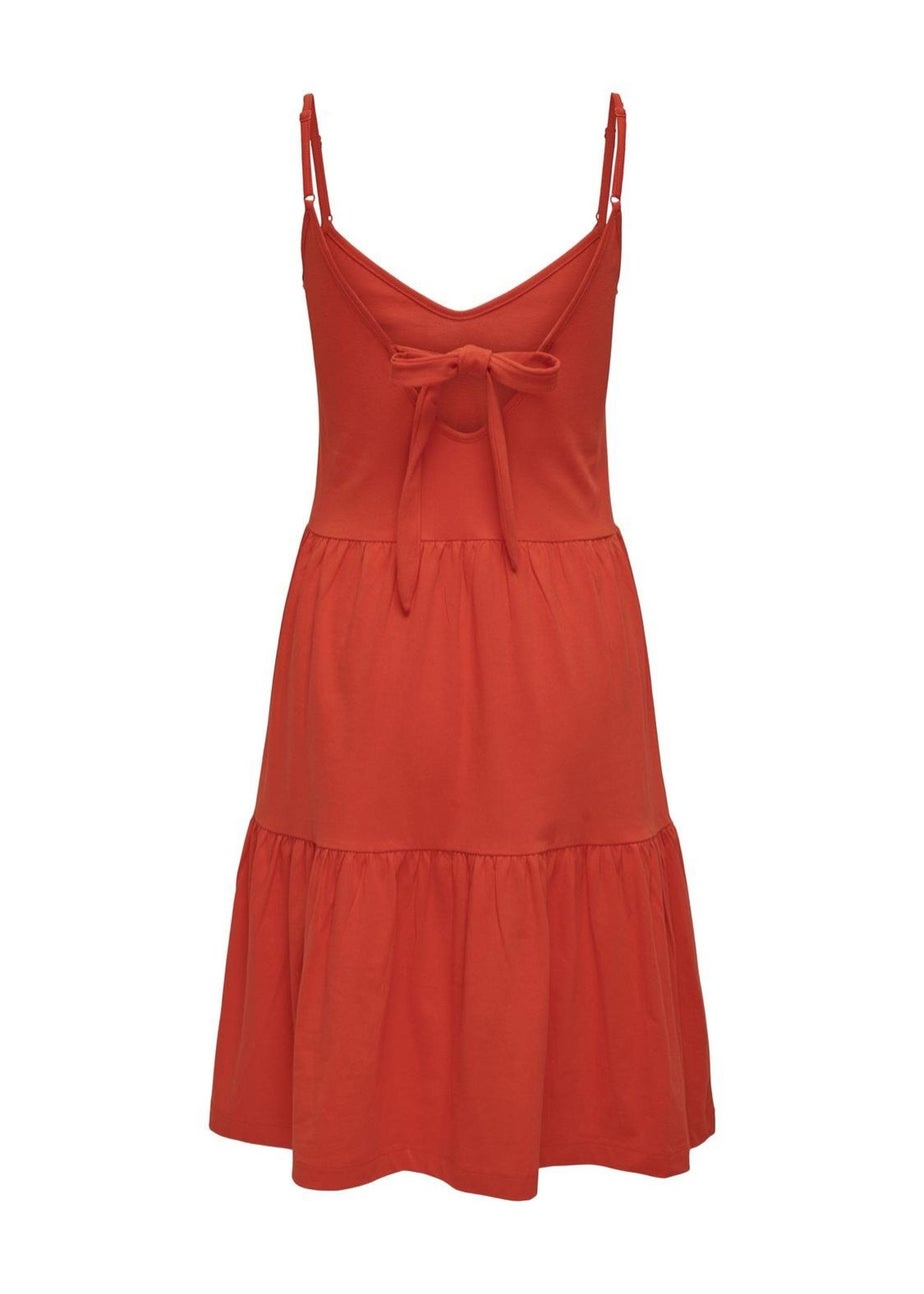 JDY Red Tie Swing Dress