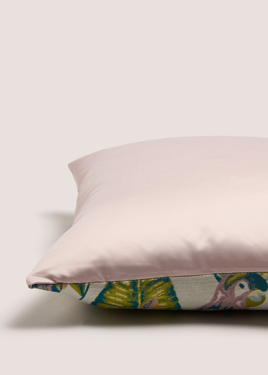 Parrot Print Jacquard Cushion (43cm x 43cm)