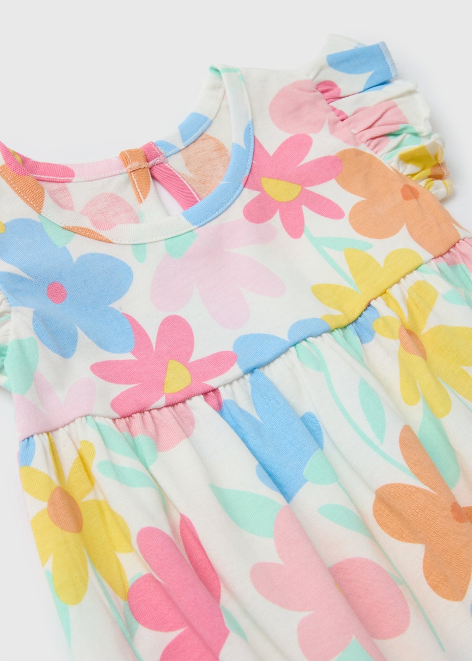 Baby Multicolour Floral Printed Romper (Newborn-18mths)