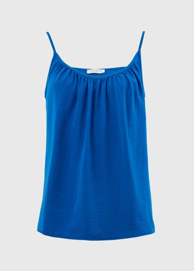 Blue Solid Cami Top