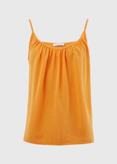 Orange Solid Cami Top