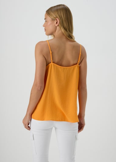 Orange Solid Cami Top