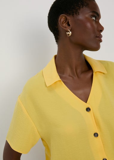 Yellow Tie Front Shirt