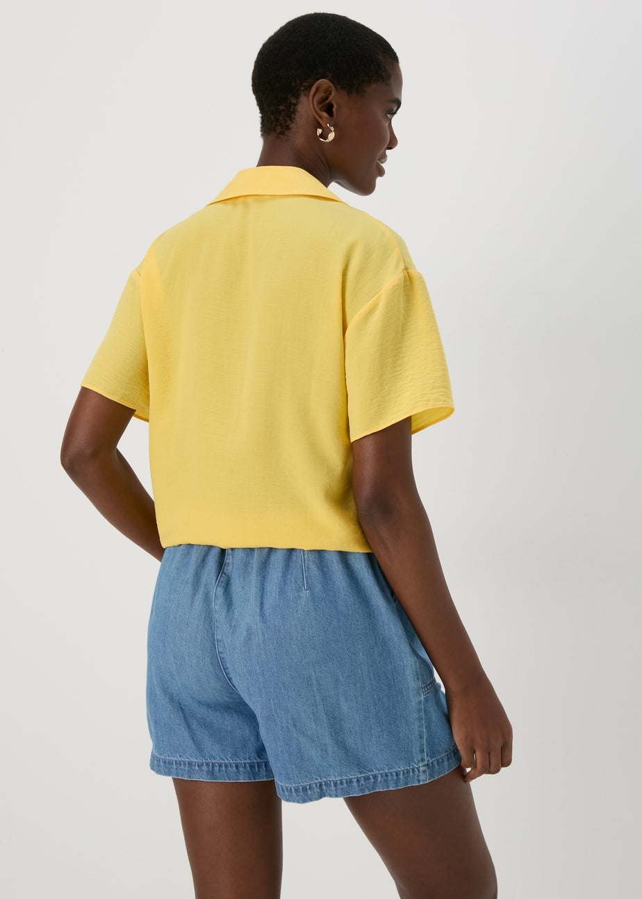 Yellow Tie Front Shirt