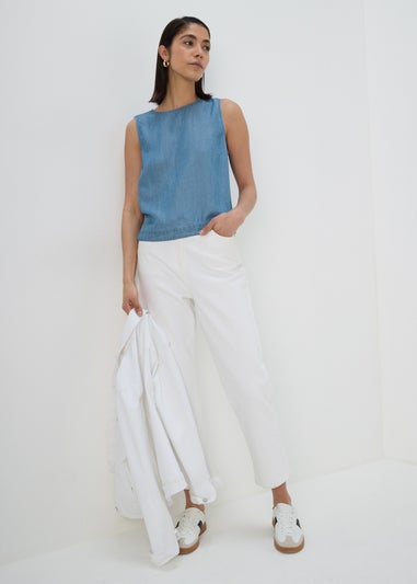 Blue Denim Co Ord Vest