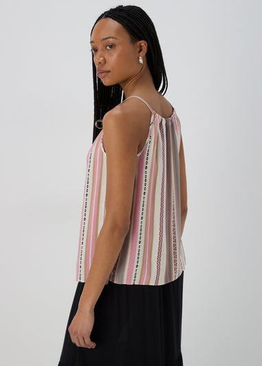 Multicolour High Apex Viscose Cami Top