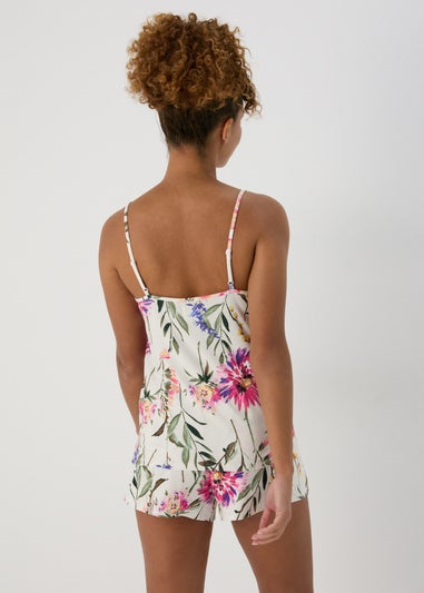 Cream Floral Pyjama Bottoms