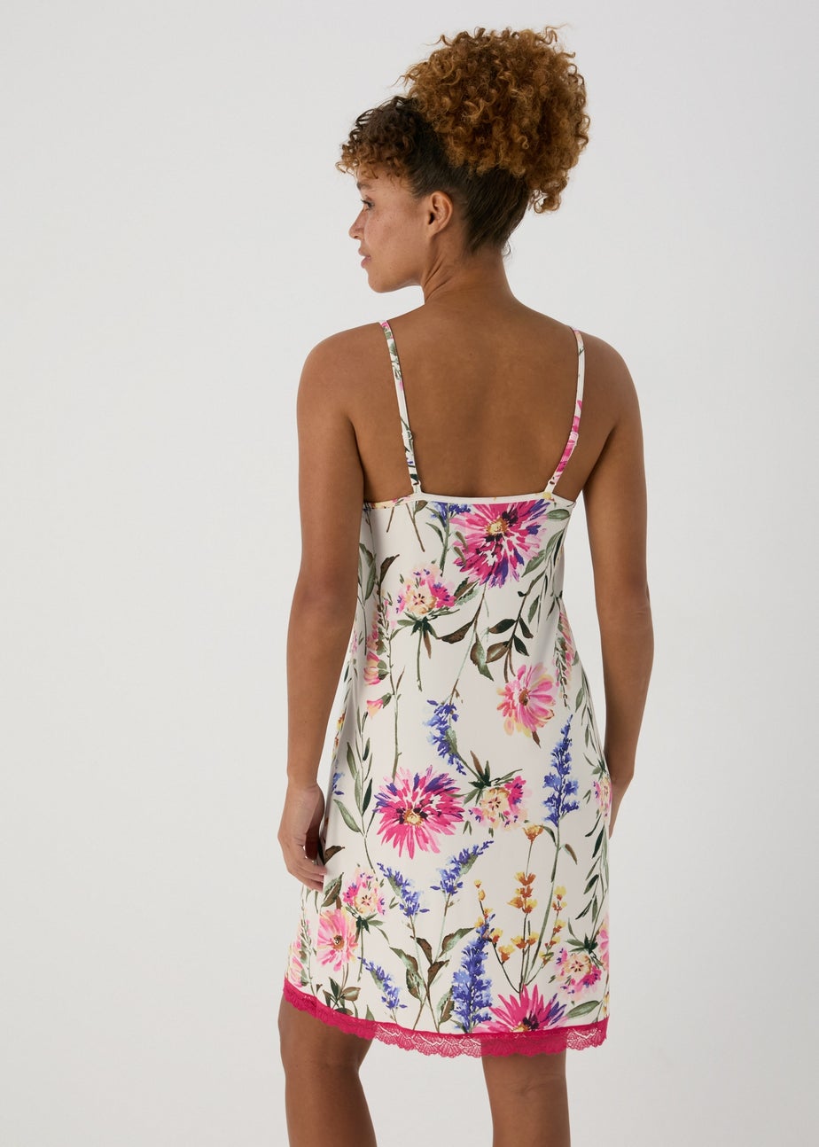 Cream Floral Chemise Nightie