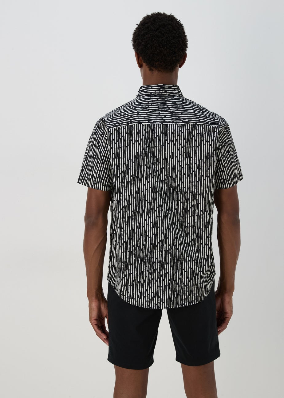 Black Geo Print Shirt