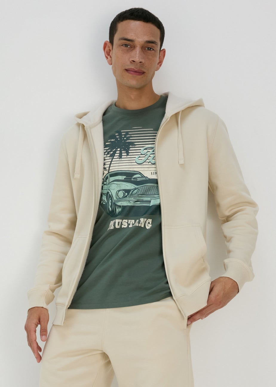 Pine Silver Mustang Print T-Shirt