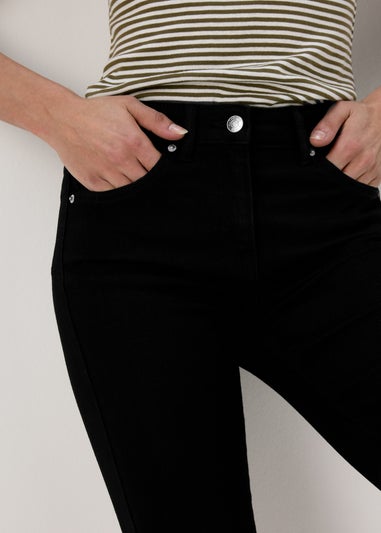 Black Knee Length Shorts