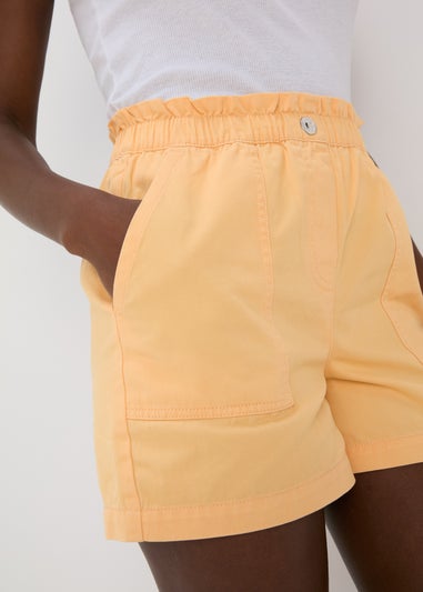 Peach Paperbag Shorts