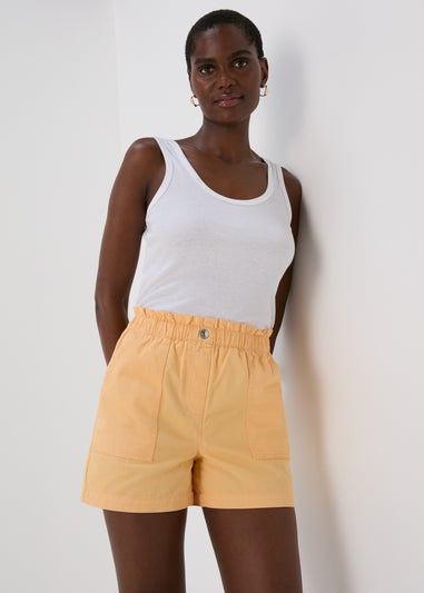 Peach Paperbag Shorts