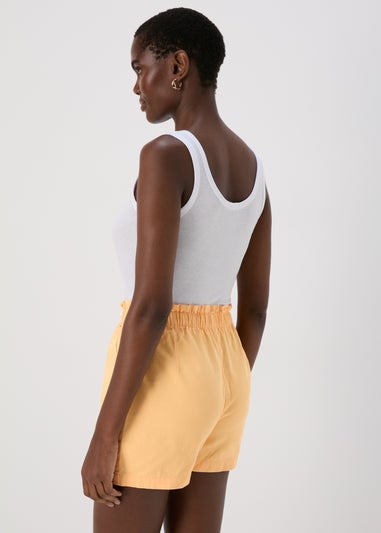 Peach Paperbag Shorts