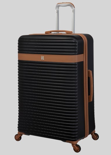 IT Luggage Black Hard Shell Suitcase