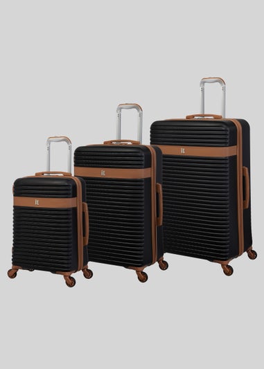 IT Luggage Black Hard Shell Suitcase