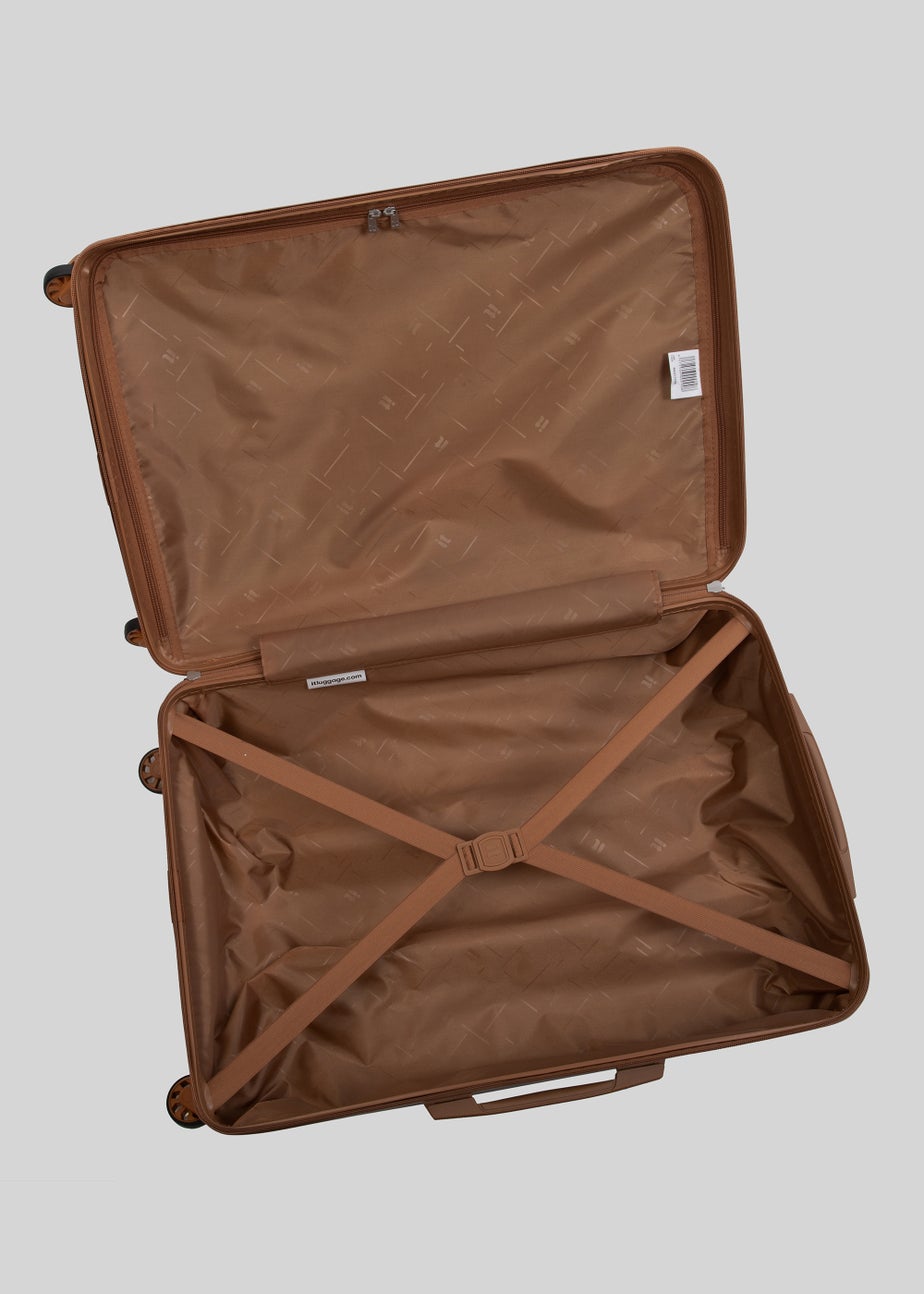 IT Luggage Yellow Hard Shell Suitcase