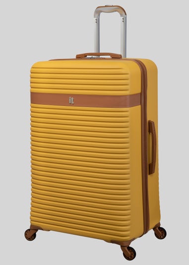IT Luggage Yellow Hard Shell Suitcase