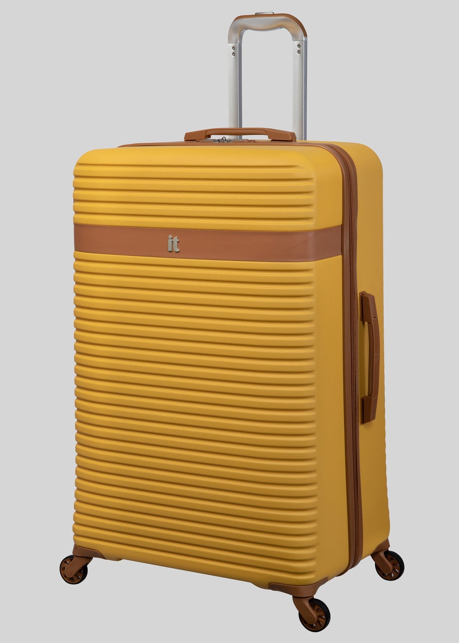IT Luggage Yellow Hard Shell Suitcase