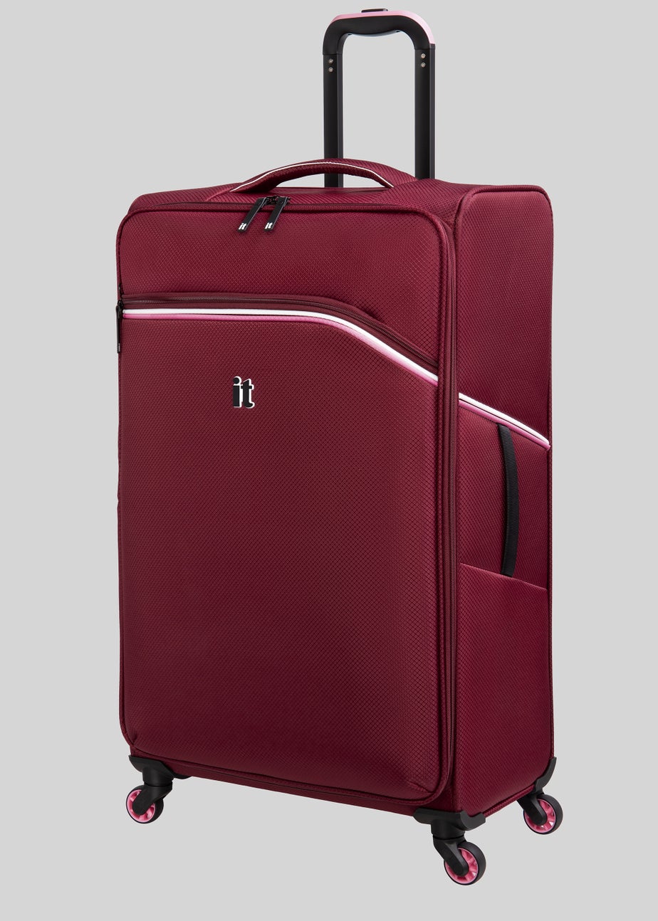 IT Luggage Soft Red Suitcase