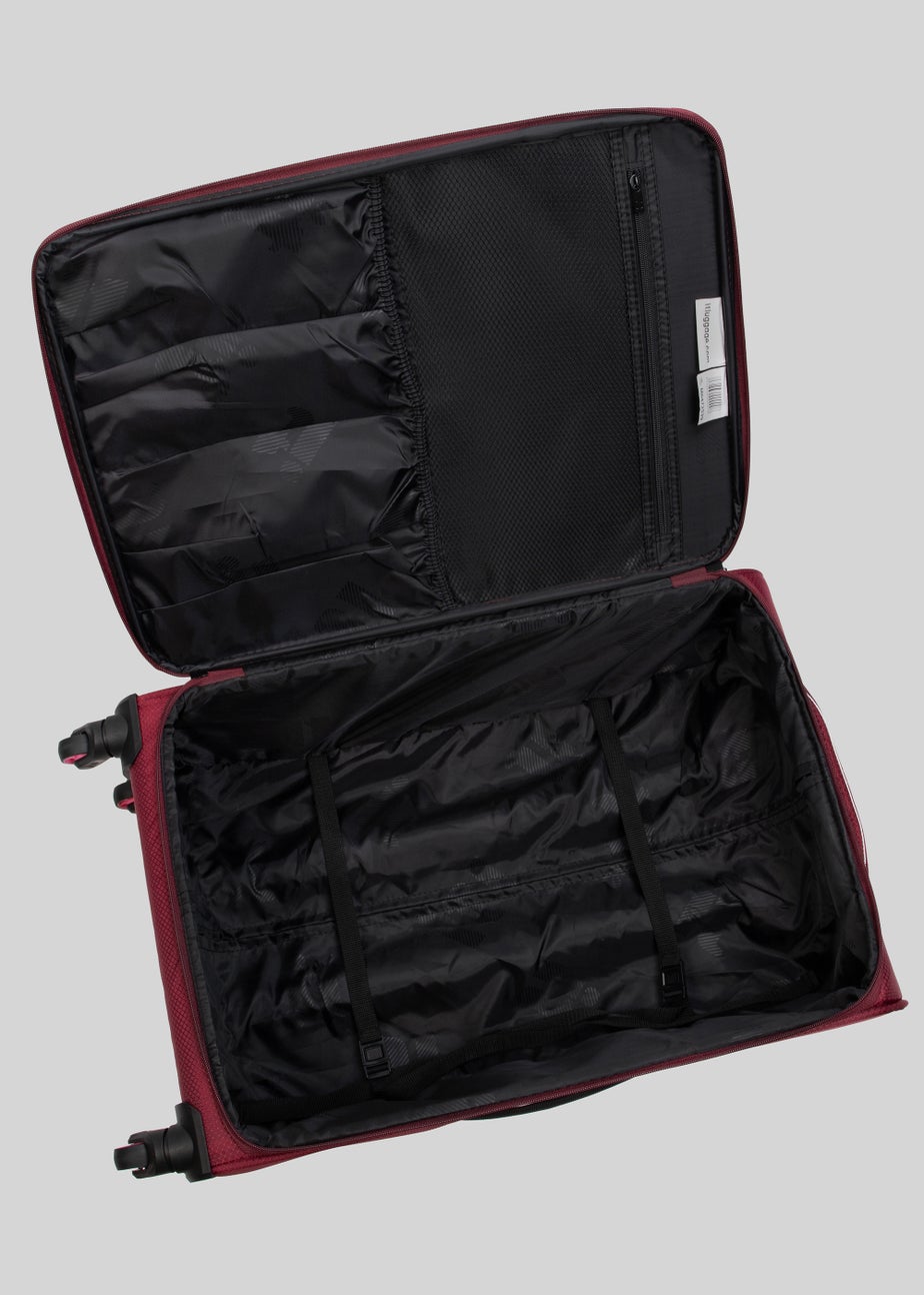 IT Luggage Soft Red Suitcase