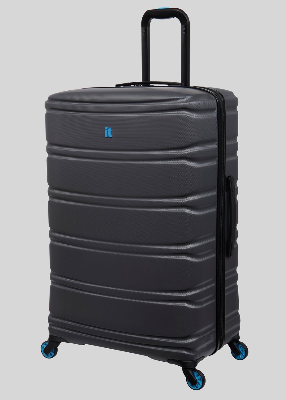 IT Luggage Grey Hard Shell Suitcase