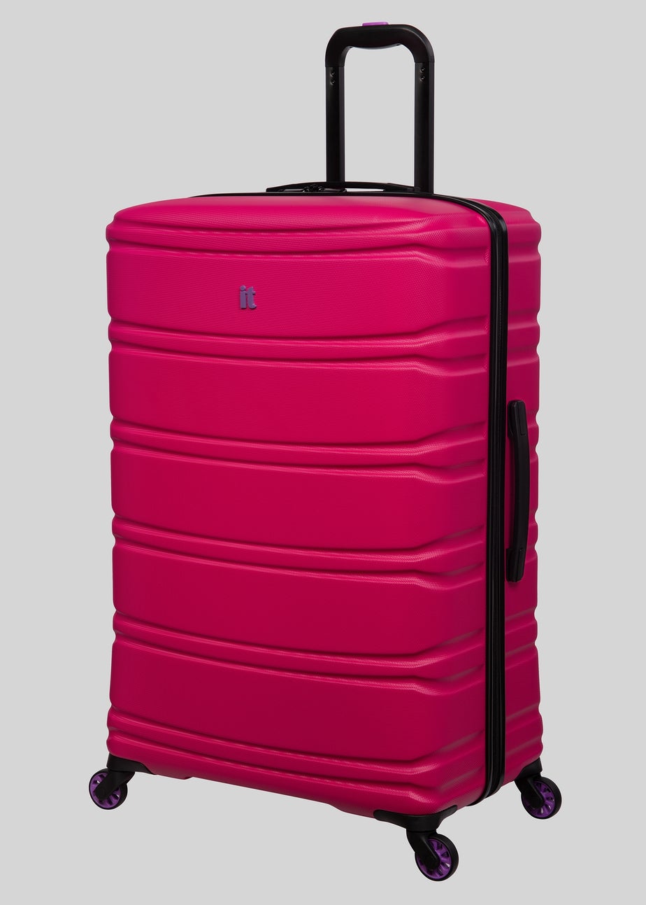IT Luggage Pink Hard Shell Suitcase