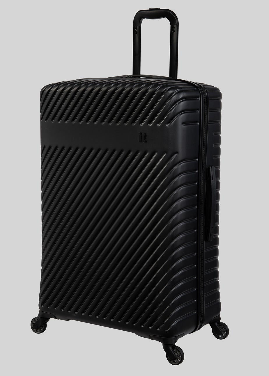IT Luggage Black Hard Shell Suitcase