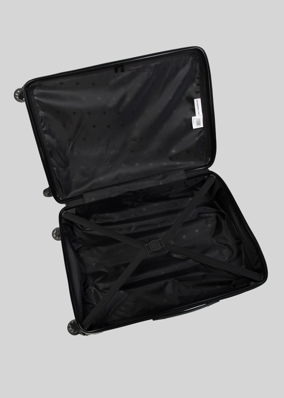 IT Luggage Black Hard Shell Suitcase